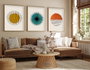 Wallity Huhu12 Pintura Decorativa en MDF con Marco (3 Piezas) 50 x 70 cm